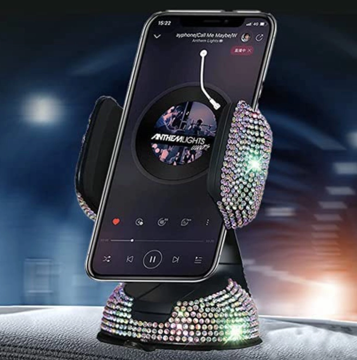 Universal Car Phone Holder, 360° [Adjustable and Stable] Universal Car Glass Mount, Windshield, Car Air Vent Mount, Car Accessories for Women and Girls (Colorful)