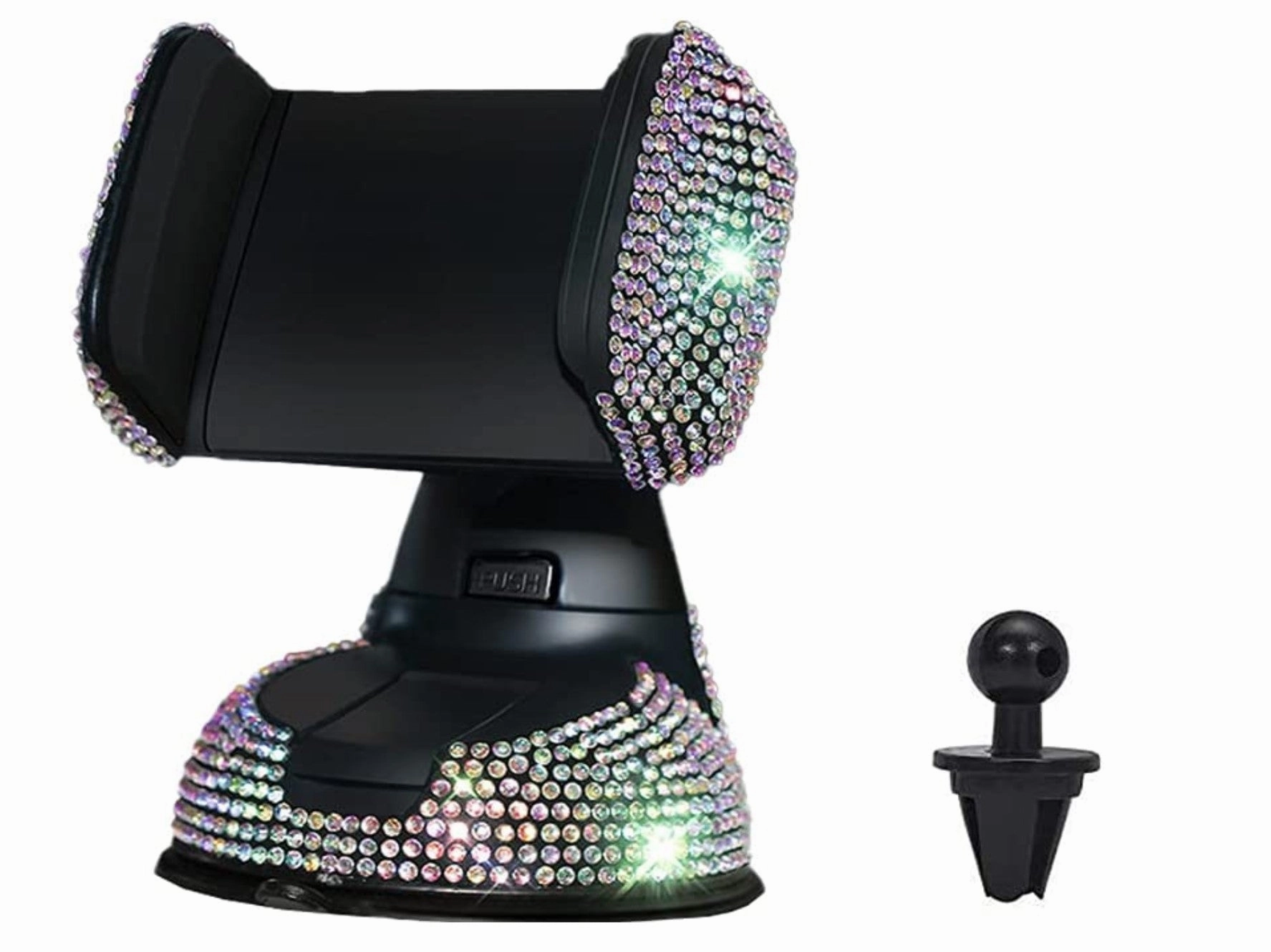 Universal Car Phone Holder, 360° [Adjustable and Stable] Universal Car Glass Mount, Windshield, Car Air Vent Mount, Car Accessories for Women and Girls (Colorful)