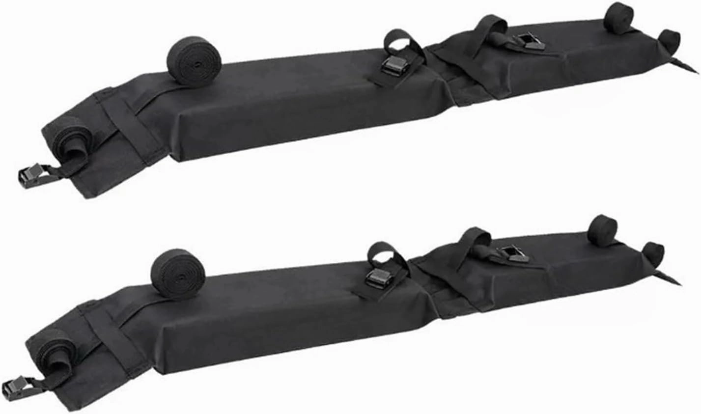 Universal Foldable Soft Roof Paddleboard Carrier 2PCS Durable Oxford Fabric 150LBS Capacity Surfboard Kayak Luggage Holder