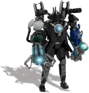 Upgraded Titan Clockman Block Toy, Figure Building Block Set, Movable Figures Set, Reproducible Assembly Block Toy, for Ideas Collectible Building Kit for Kids (C - Type)