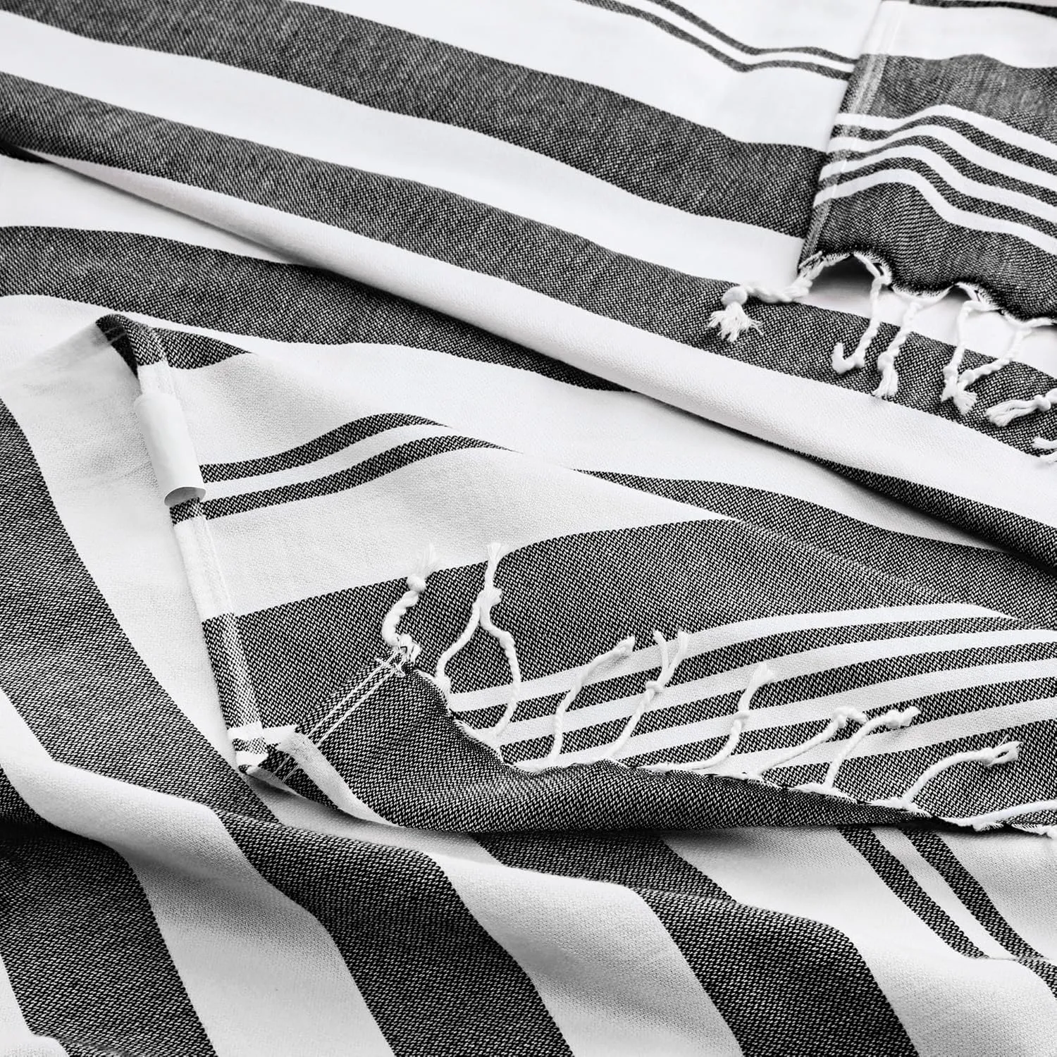 Utopia Towels 4 Pack Turkish Beach Towel, 40 by 72 Inches, 100% Cotton, Oversized Sand Free Lightweight Quick Dry, Prewashed for Soft Feel, Large Turkish Peshtemal Towel for Travel, Grey