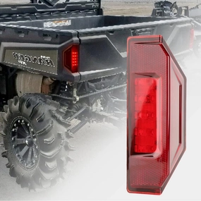 UTV Ranger LED Tail Lights Rear Brake Stop Taillights Assembly Compatible With Polaris Ranger 900 1000 XP 570 Full Size Brutus HD General Accessories 2015-2020 Replace OEM # 2412774(red)