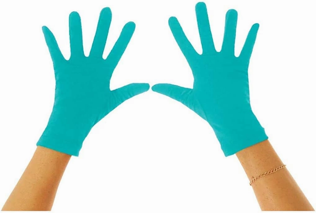 UV Gloves Sun Protection Cover UPF50  Chlorine Resistance Blue Aqua
