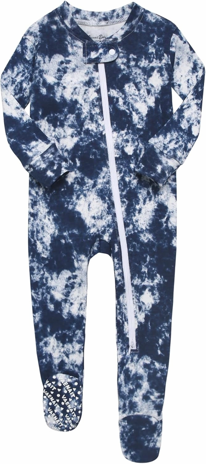 VAENAIT BABY Infant Toddler Boys Girls Footed Pajamas One-PIece Romper Sleep and Play 0M-2T
