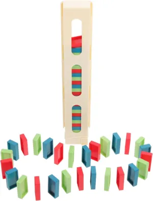 Vaguelly 1 Set Educational Domino Block Set with Household Domino Clip Puzzle for Enhance Parent Interaction and DIY Creativity Random Color