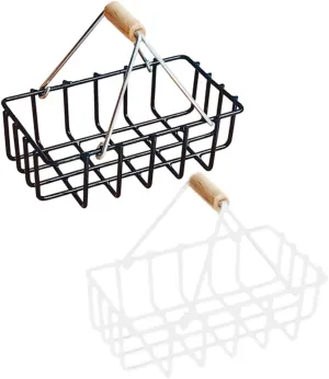 VANZACK Adorable Mini Baskets Set 2pcs Miniature Storage Baskets for Doll House Decor Mini Furniture Models