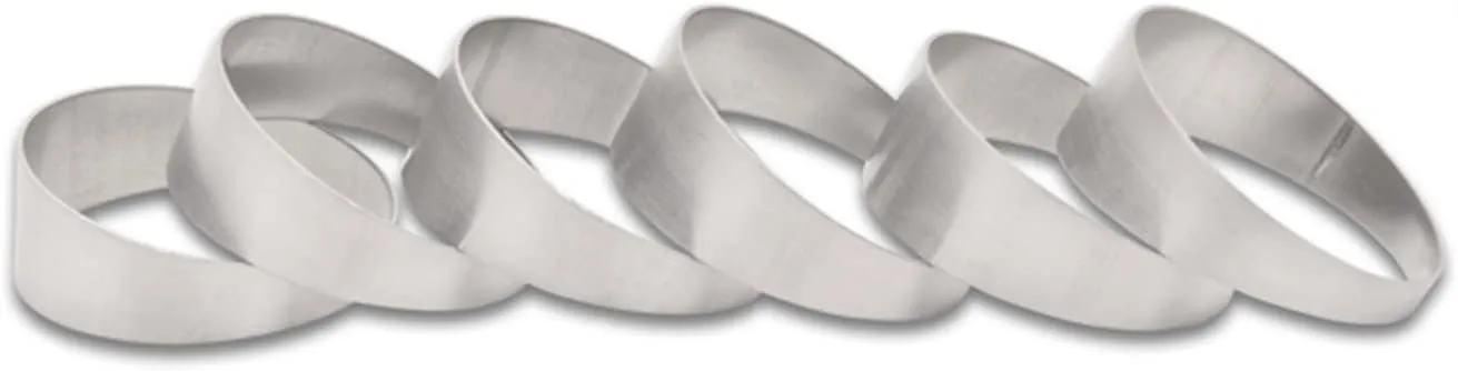 Vibrant Power 13625 Pie Cuts, 304 Stainless Steel, Natural, 2.50 in. Outside Diameter, 2.50 in. Centerline Radius, 15 degree per cut, Set of 6