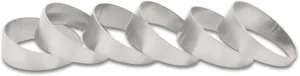 Vibrant Power 13640 Pie Cuts, 304 Stainless Steel, Natural, 4.00 in. Outside Diameter, 3.25 in. Centerline Radius, 15 degree per cut, Set of 6