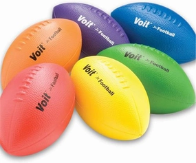 Voit Coated Foam 9 3/4" Football Set of 6