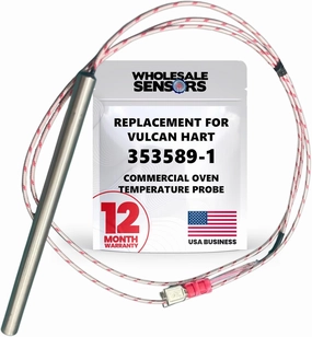 Vulcan Hart 353589-1 Replacement Temperature Probe for Commercial Ovens 12 Month Warranty