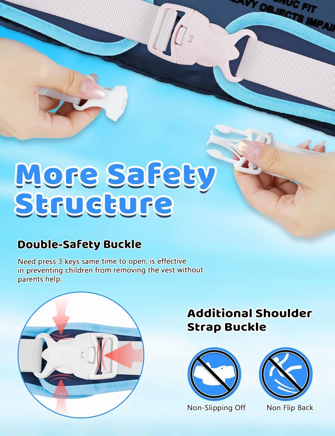 Vvinca Toddler Swim Vest for Kids 13-30lbs Boys Girls Puddle Kids Jumper Toddlers Pool Floaties Jacket with Adjustable Crotch Strap Sleeves Shoulder for 1 2 3 Years Old Baby Infant Learn to Swimming