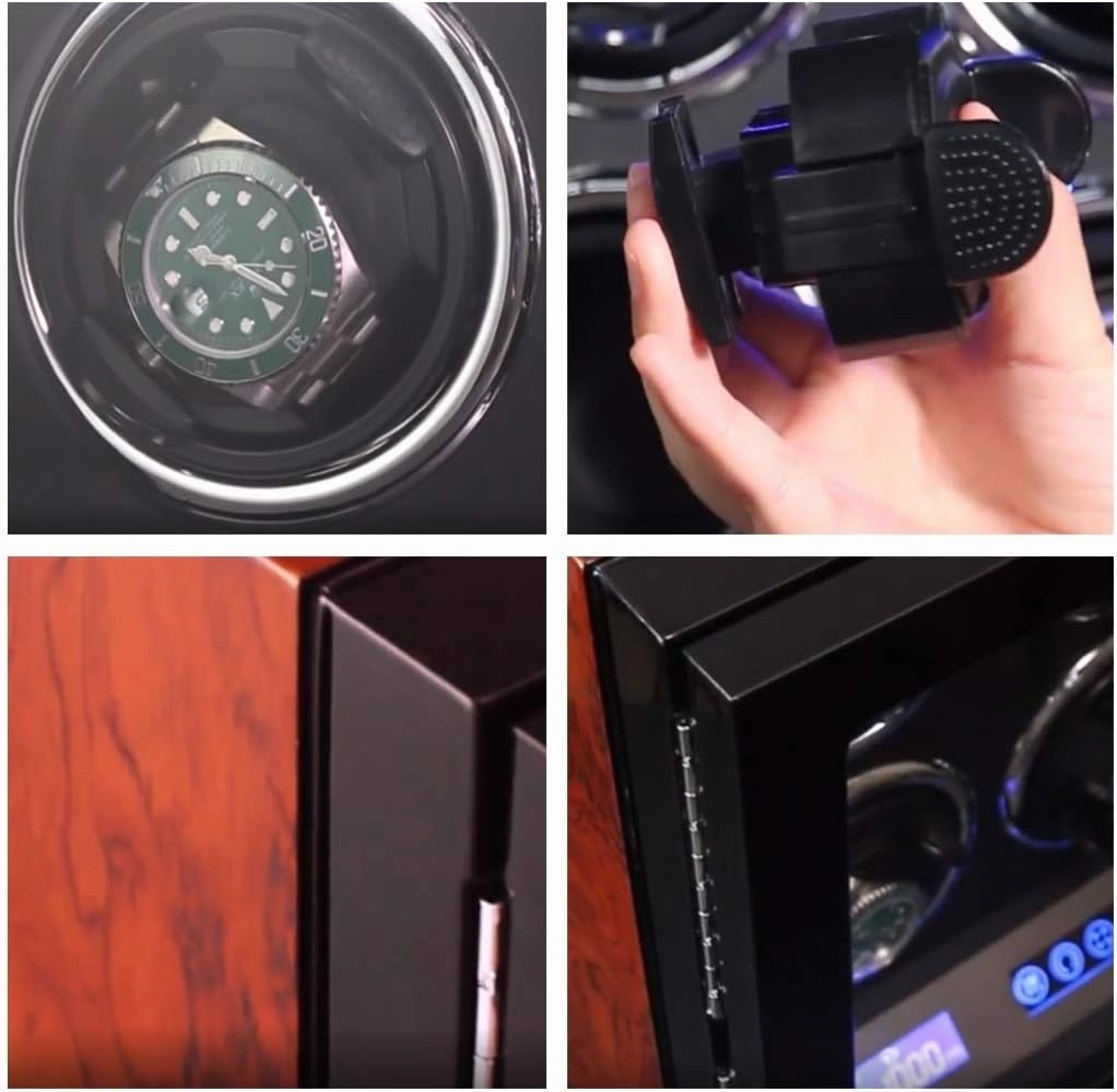 Watch Boxes Watch Winder, Piano Finish with Adjustable [Upgraded] Watch Pads, 2/3/4/6/9/12 Winding Spaces Watch Winders for Automatic Watches, TPD Mode and LED Touch Screen (a 6 0)