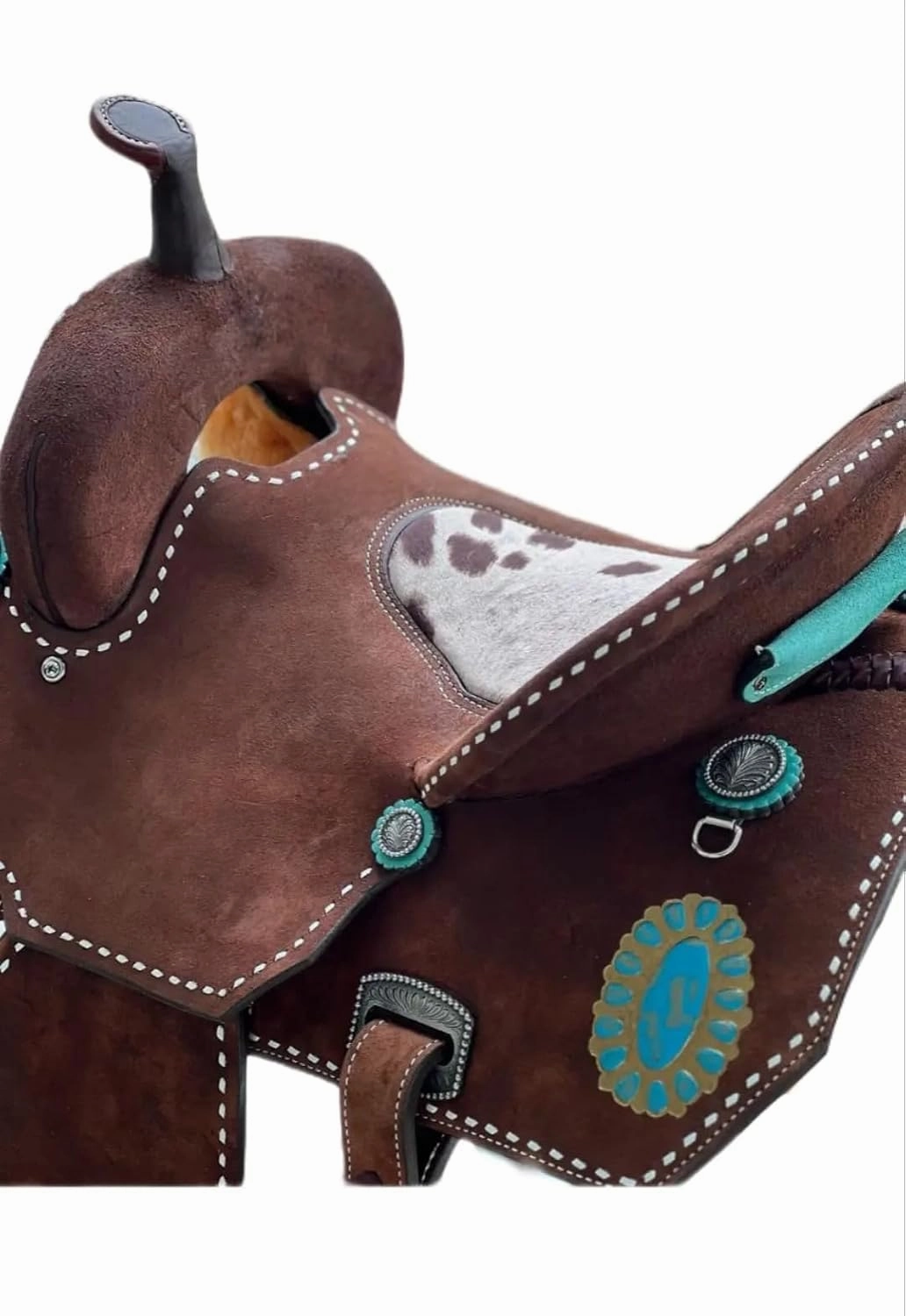 Western Barrel Racing Horse Saddle Wooden Tree Handmade Premium Leather Comfort Horse Trail Equestrian Tooled Carved Horse Riding Saddle Size: 10"-18 inches Seat Available, AS01