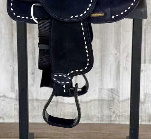 Western Barrel Racing Horse Saddle Wooden Tree Handmade Premium Leather Comfort Horse Trail Equestrian Tooled Carved Horse Riding Saddle Size: 10"-18 inches Seat Available, AS08