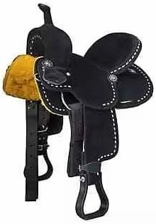 Western Barrel Racing Wooden Tree Horse Saddles Handmade Premium Leather Comfort Horses Trail Equestrian Tooled Carved Horse Saddle Riding Size: 10-18 inches Seat, KK08
