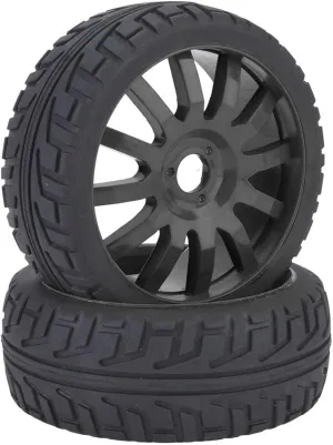 Wheel Edge Hub Tires Rubber Tyres for 17mm Hex 1/8 On Road Racing RC Car Accessory for for HSP for HPI Racing Car Toys(Black), 1/8 RC Car Wheel, 1/8 RC Car Wheel, Wheel Edge Hub Tires Rubber TyresR