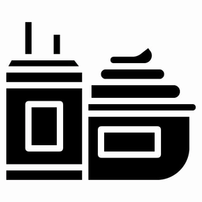 Whipped Cream Glyph Icon