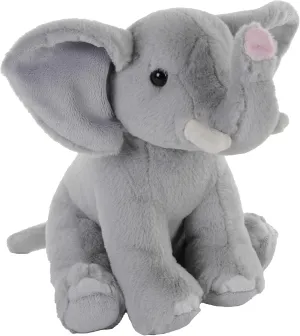 Wild Republic Earthkins Mini African Elephant, Stuffed Animal, 8 inch, Plush Toy, Eco-Friendly