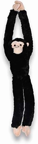 Wild Republic Chimpanzee Plush, Monkey Stuffed Animal, Plush Toy, Gifts for Kids, Hanging 20 Inches , Black