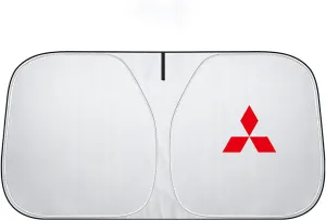 Windshield Sun Shade for Mitsubishi Pajero Sport 2015 2016 2017 2018 2019, Car Front Window Covers Sun Visor Protector, Foldable Blocks Sun Rays Sunshade, Easy Installation