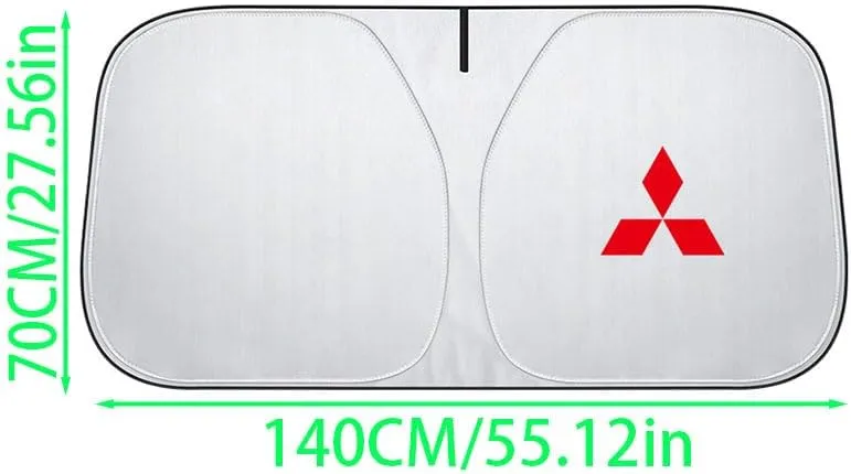 Windshield Sun Shade for Mitsubishi Pajero Sport 2015 2016 2017 2018 2019, Car Front Window Covers Sun Visor Protector, Foldable Blocks Sun Rays Sunshade, Easy Installation