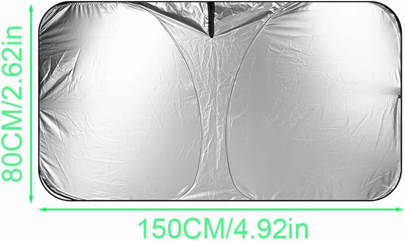 Windshield Sun Shade for Mitsubishi Colt Z30 Colt ClearTec 2004-2012-pr, Car Front Window Covers Sun Visor Protector, Foldable Blocks Sun Rays Sunshade, Easy Installation