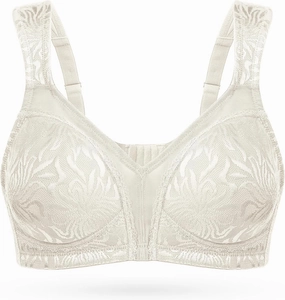 Wingslove Women's Full Coverage Non Padded Comfort Minimizer Wire-Free Bra Plus Size