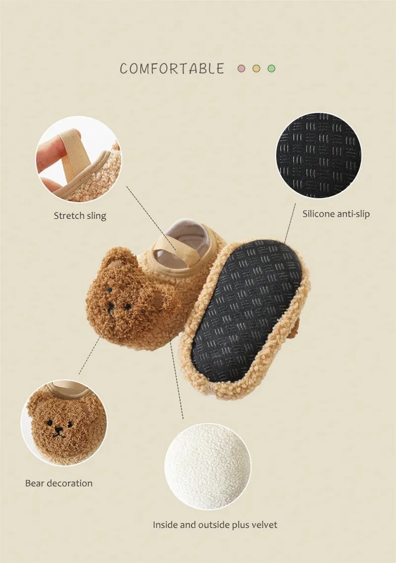 Winter Bear Shoes with Anti-Slip Soles