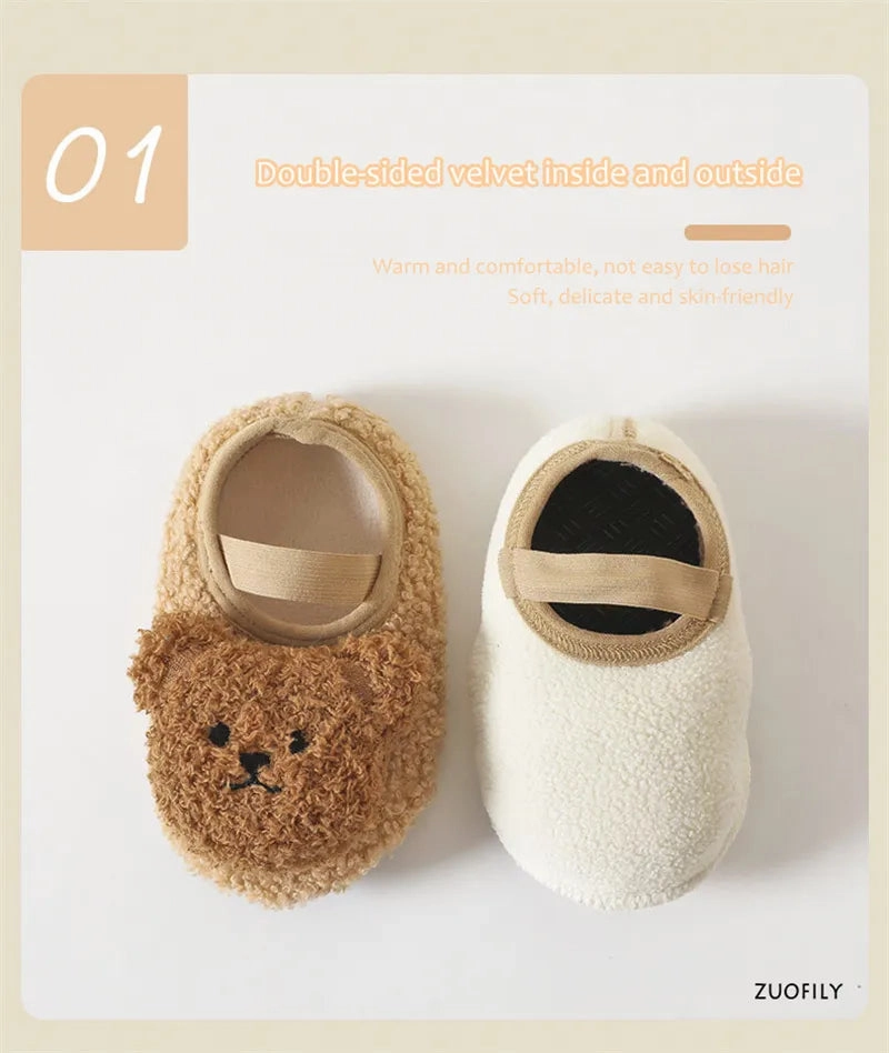 Winter Bear Shoes with Anti-Slip Soles