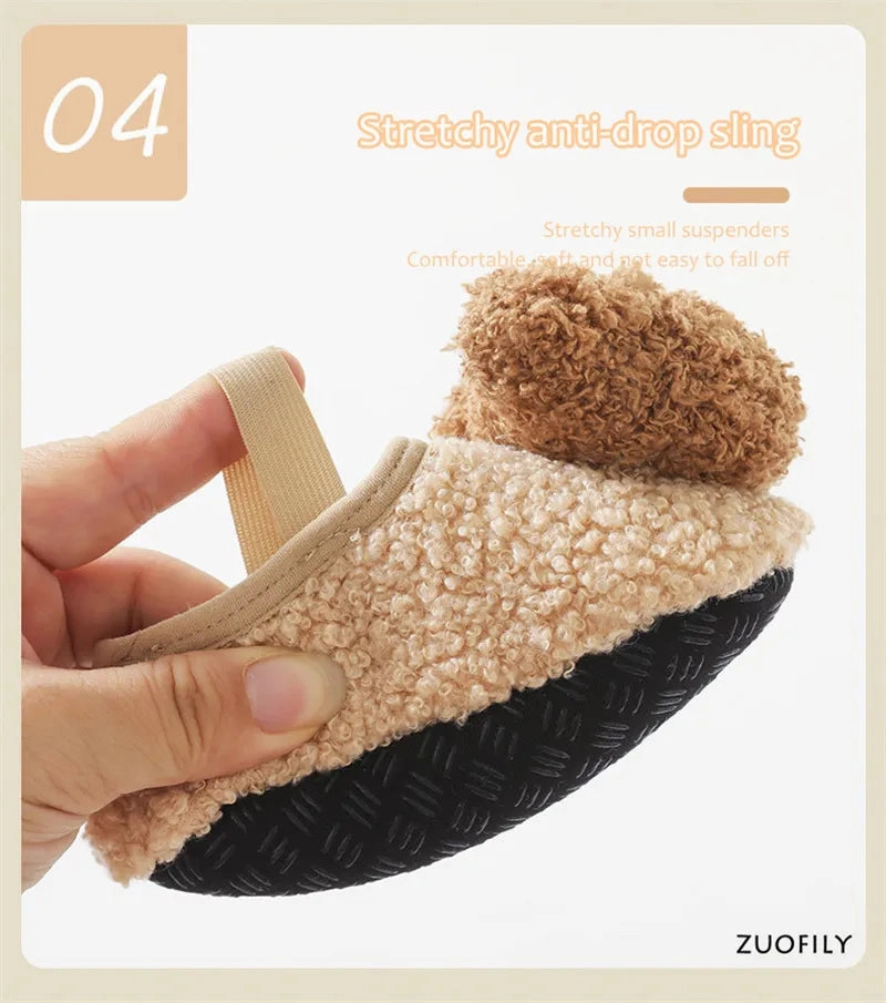 Winter Bear Shoes with Anti-Slip Soles