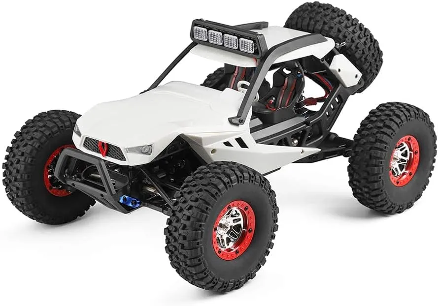 WLtoys High-Speed RC Car WL 12429 1/12 4WD RC Racing Car High Speed Off-Road Remote Control Alloy Crawler Truck LED Light Buggy Toy Kids Gift RTF (12429 3 * 1500)