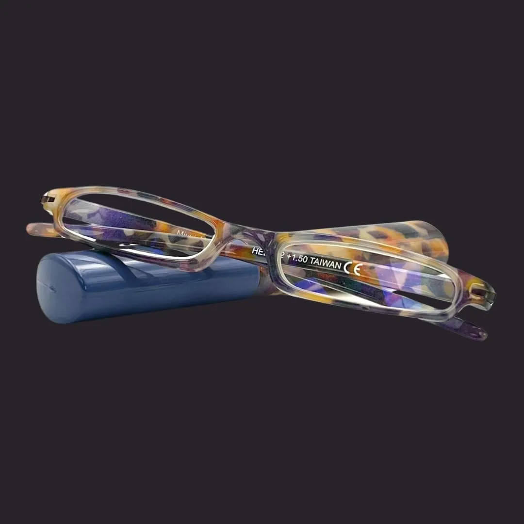 Women Reading Glasses Men Blue Light Blocking Anti Eyestrain Slim Computer Reader Tube Small Glass Thin Compact