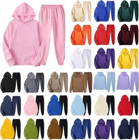 Womens 2 Piece Outfits Lounge Hoodie Sweatsuit Sets Oversized Sweatshirt Baggy Sweatpants with Pockets Fall Clothes