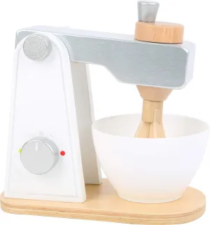 Wooden Toys Wooden Mixer with Movable Upper Part and Stirring Bowl for Play Kitchens Designed for Children Ages 3 , Multi (10595)