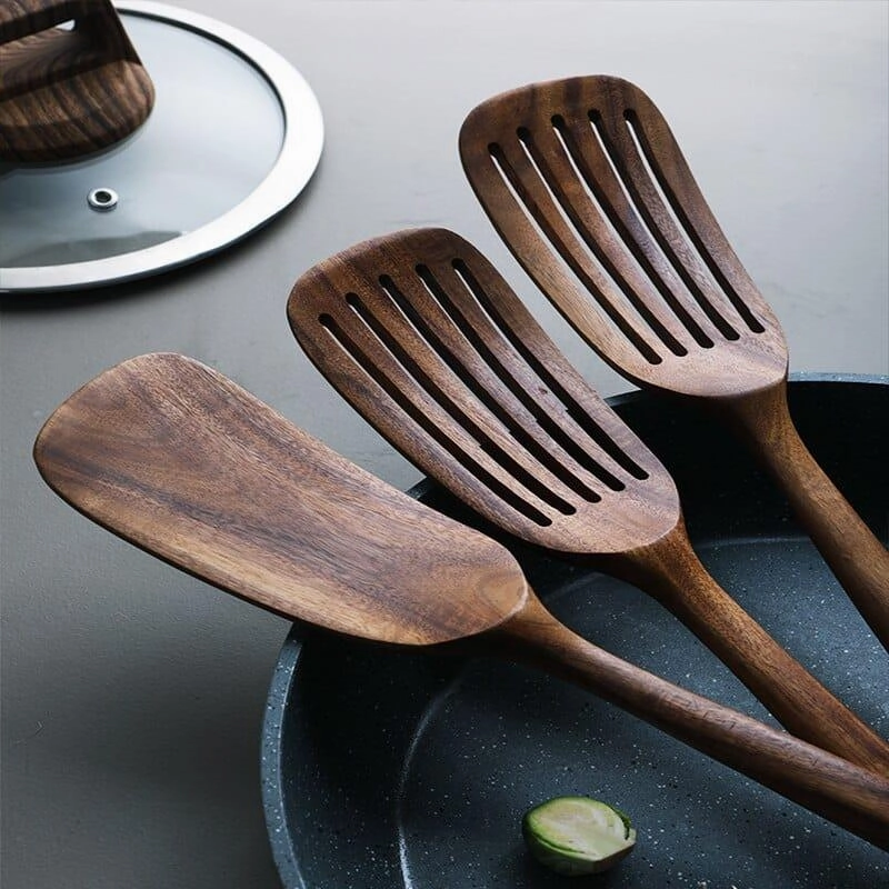 Wooden Spatula 2 Pcs Set