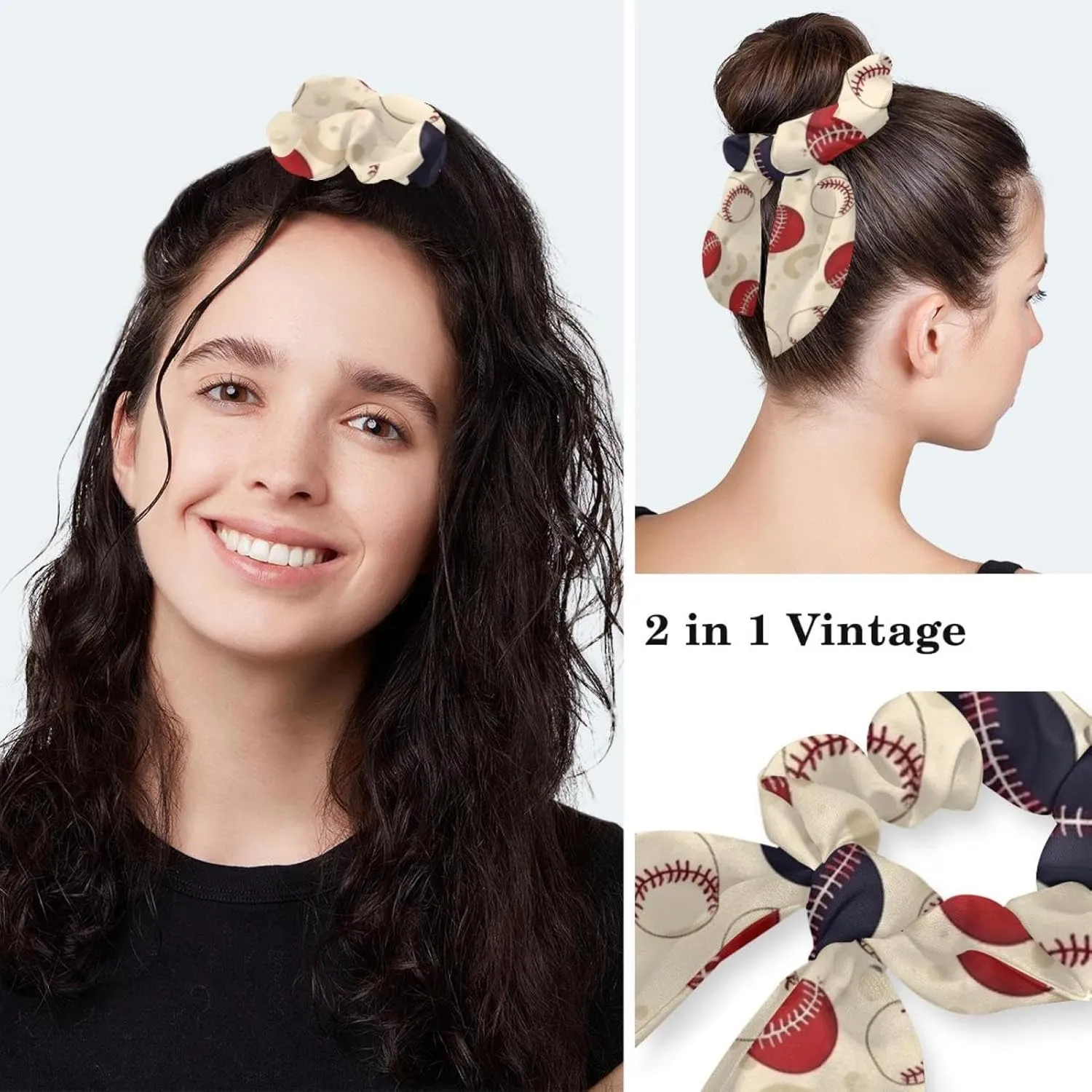 Working Hats with Buttons & Ribbon Ties for Women, Unicorn Black Surgery Scrub Cap Long Hair, Nurse Bouffant Caps