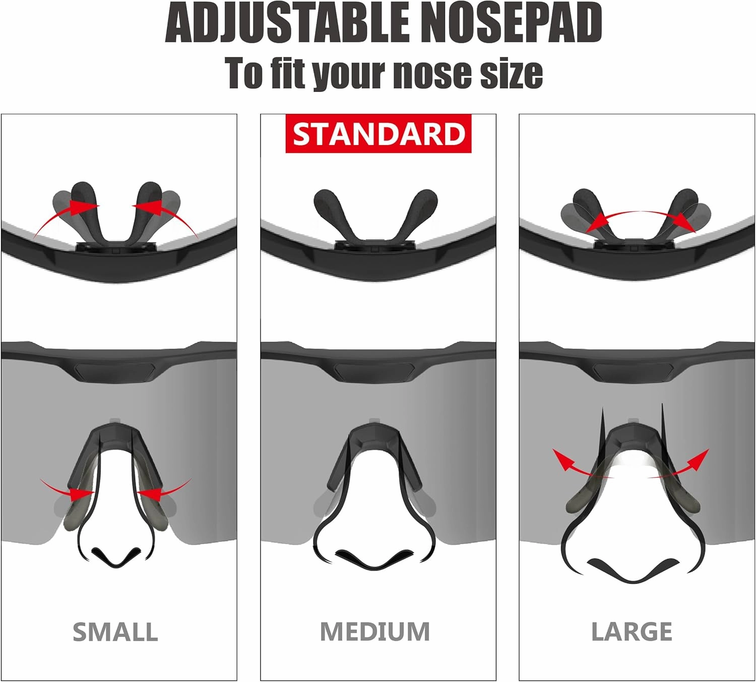Wrap Around Small Baseball Sunglasses for Youth Kids Women Running Cycling Outdoor Sports Shades Padel Beach Tennis