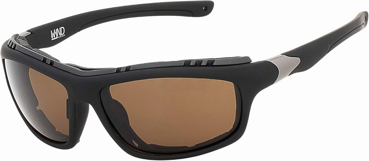 WYND Blocker Polarized Dry Eye Wind Resistant Sunglasses Motorcycle Glasses (Model 335 Polarized)