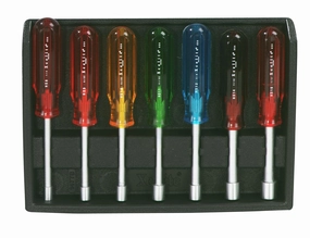 Xcelite 127TB 7-Piece Color Coded Nutdriver Set