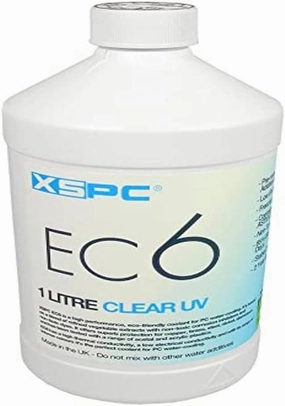 XSPC EC6 High Performance Premix PC Coolant, Translucent, 1000 mL, Clear UV