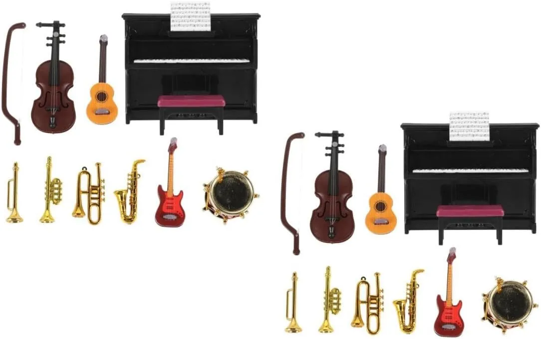 YARNOW 1 Set Miniature Instrument for Dollhouse Decoration Realistic Wear Resistant Props for Mini House Landscaping DIY Projects and Photo Props