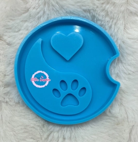 Yin Yang Paw Car Coaster Mold