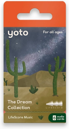 YOTO The Dream Collection by LifeScore – 6 Kids Musical Cards for Use with Player & Mini Audio Device, Educational Screen-Free Listening with Relaxing Naptime & Bedtime Music for Winding Down