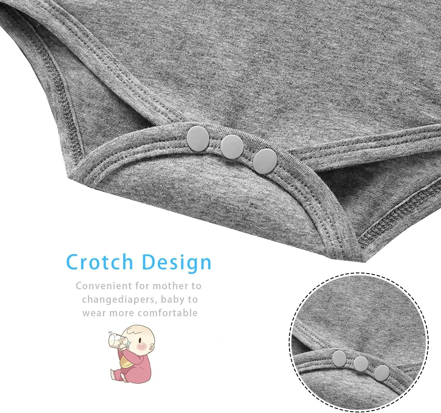YSCULBUTOL Baby Twins Bodysuit Drinking Buddies Newborn Baby Romper Twins Boy Girl Matching Outfits Triplets Set