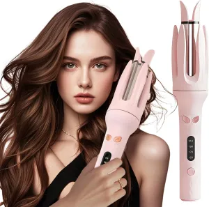 Yuehuam Automatic Hair Curler 28mm Barrel Fast Heating Rotating Curling Iron Wand with 4 Adjustable Temps Auto Shut-Off Hair Styling Tool