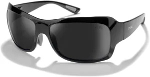 Zeal Optics womens Nucla Sunglasses, Gloss Black/Polarized Dark Grey Lens, Medium US