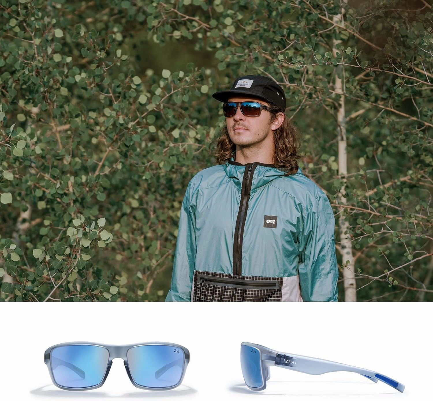 Zeal Optics Incline | Plant-Based Polarized Sunglasses for Men & Women - Matte Smoke
