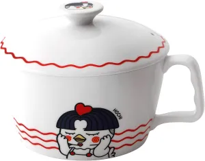 ZEN Buldak Hot Chicken Flavor(Samyang) Noodle Bowls Set w/cover (Large)