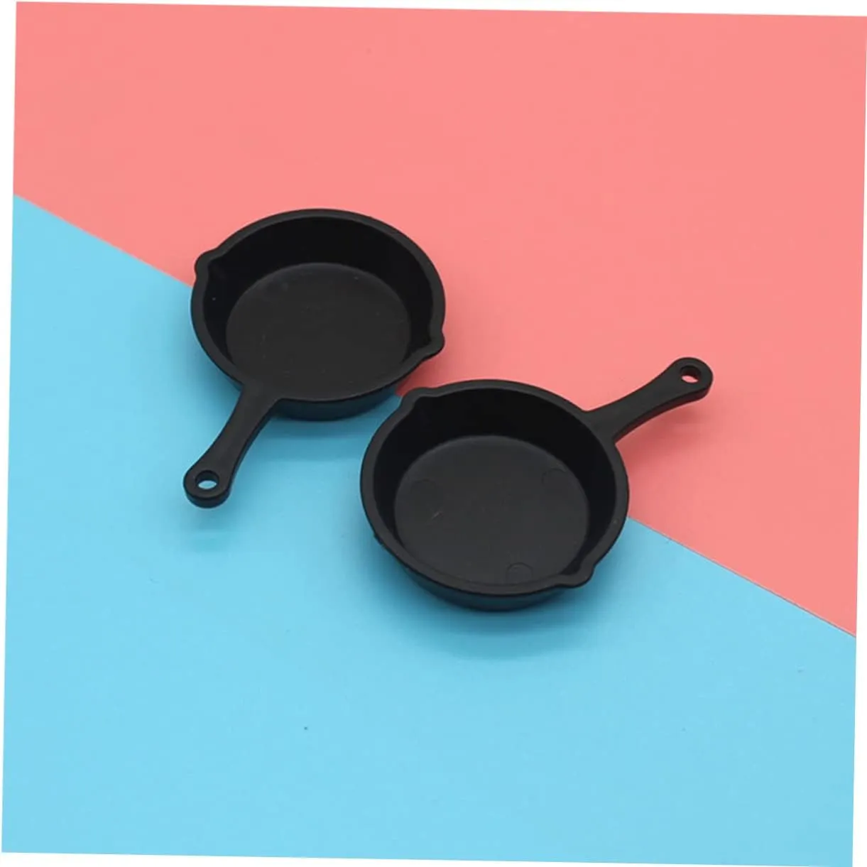 Zerodeko 40 Pcs Pan Pendant Mini House Adornment Dollhouse Cooking Pot Simulation Frying Pan Model Miniature Stovetop Cookware Kitchen Accessories Household Casserole Child Plastic Mini Pot
