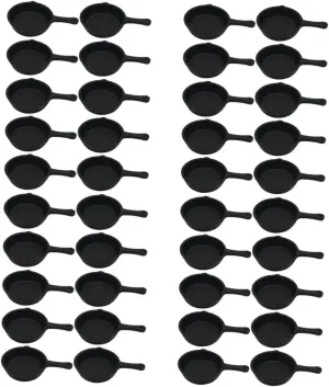 Zerodeko 40 Pcs Pan Pendant Mini House Adornment Dollhouse Cooking Pot Simulation Frying Pan Model Miniature Stovetop Cookware Kitchen Accessories Household Casserole Child Plastic Mini Pot